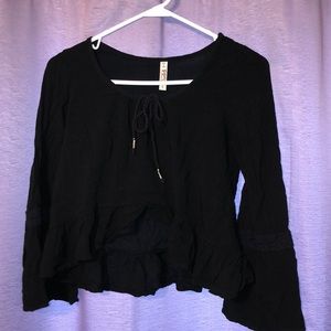 Black flowy shirt